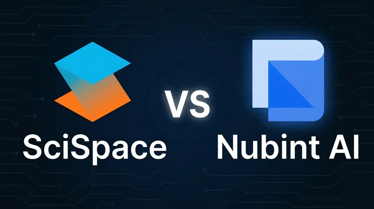 SciSpace vs Nubint AI — 论文分析AI对比 (2026)