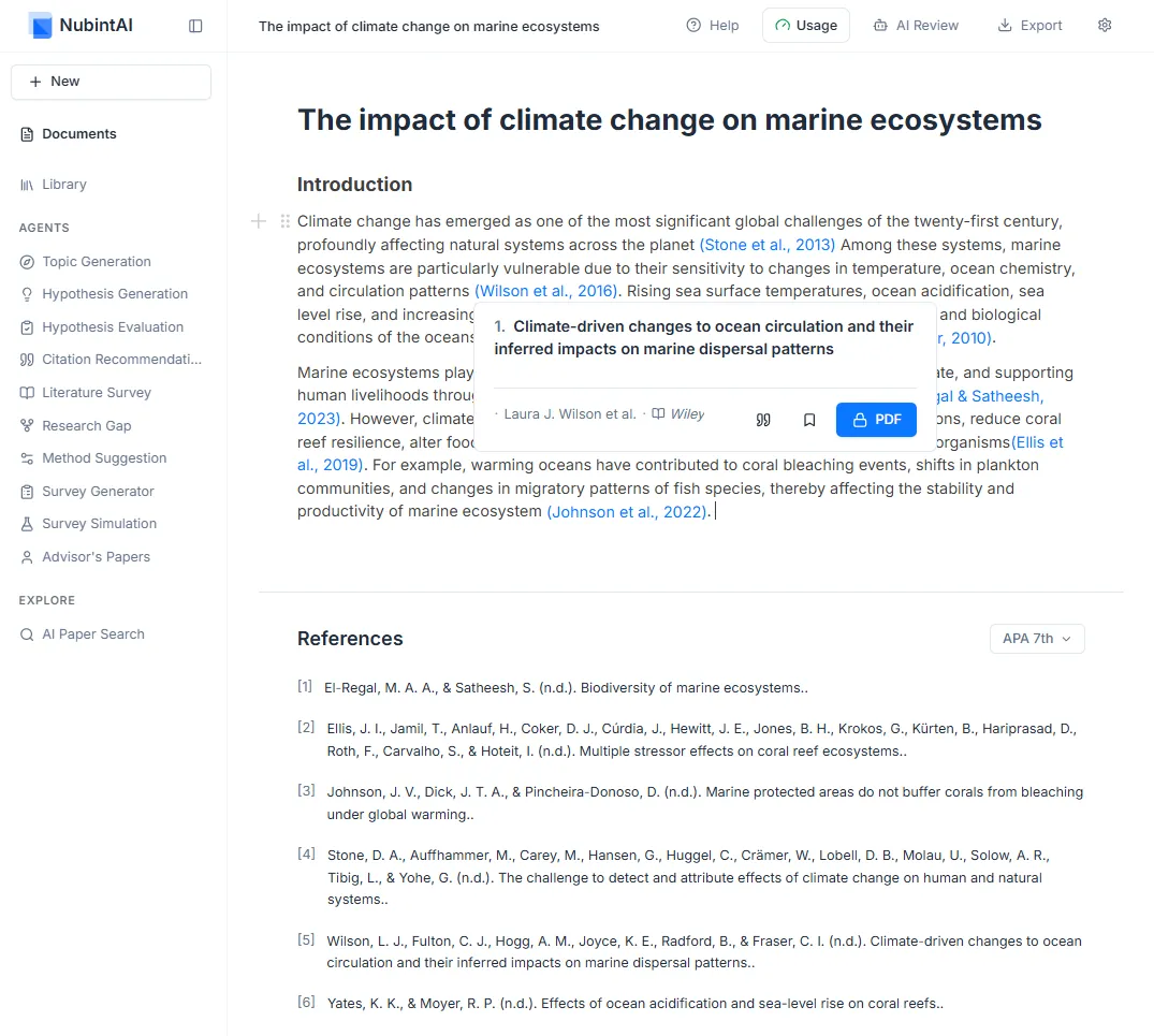 Nubint AI research platform demo